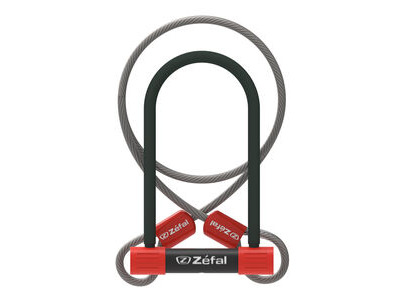 Zefal K-Traz U13 U-Lock with Cable 230mm. SOLD SECURE Silver