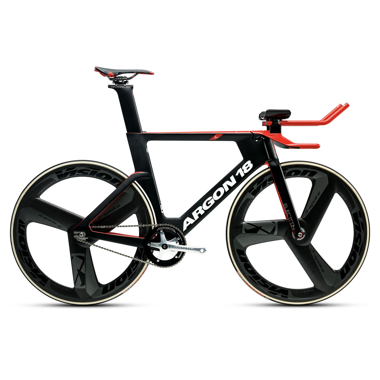 Argon 18 Electron Pro Tko Frameset 2021 Black, Red & Grey :: Â£7999.99 :: Road Bikes :: TimeTrial 