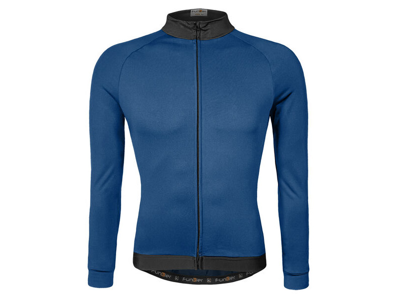 Funkier AirBloc Thermal Long Sleeve Jersey in Blue click to zoom image
