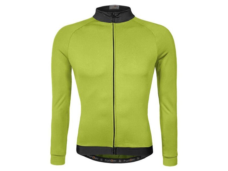 Funkier AirBloc Thermal Long Sleeve Jersey in Yellow click to zoom image