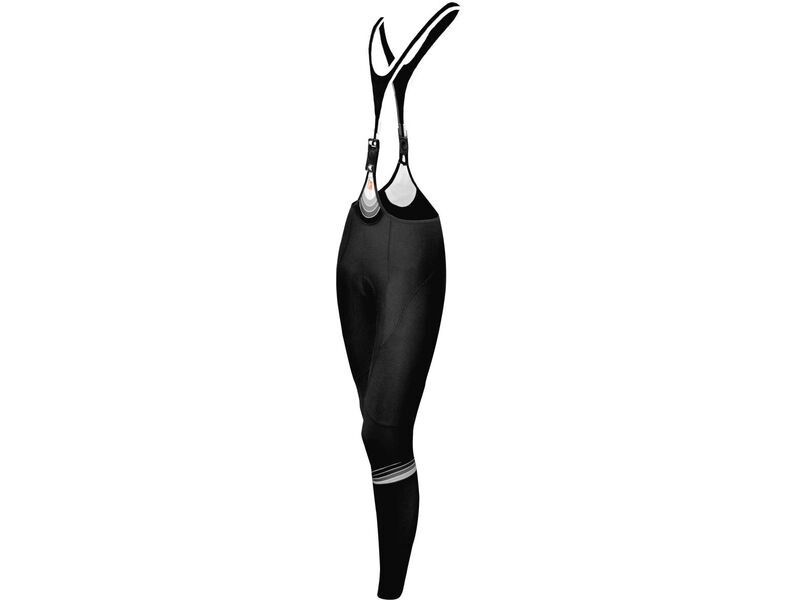 Funkier Thermesse S-981W-C12 Ladies Winter Single Strap Bib Tights in Black click to zoom image