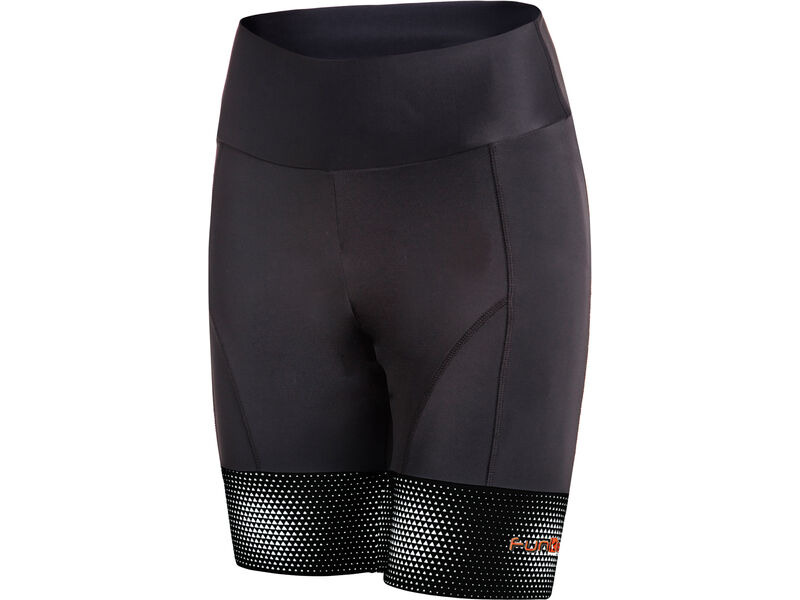 Funkier Covina Ladies 6 Panel Pro Shorts in Black click to zoom image